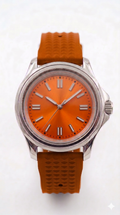 Nexor Silver Steel Orange Dial