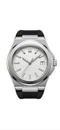 Valtor Silver Steel White Dial Rubber