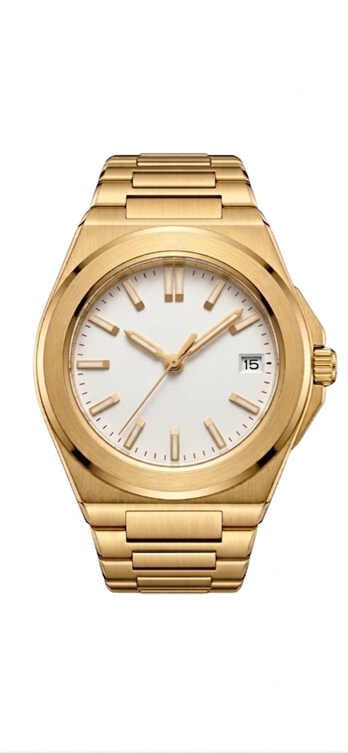 Valtor Gold Steel White Dial