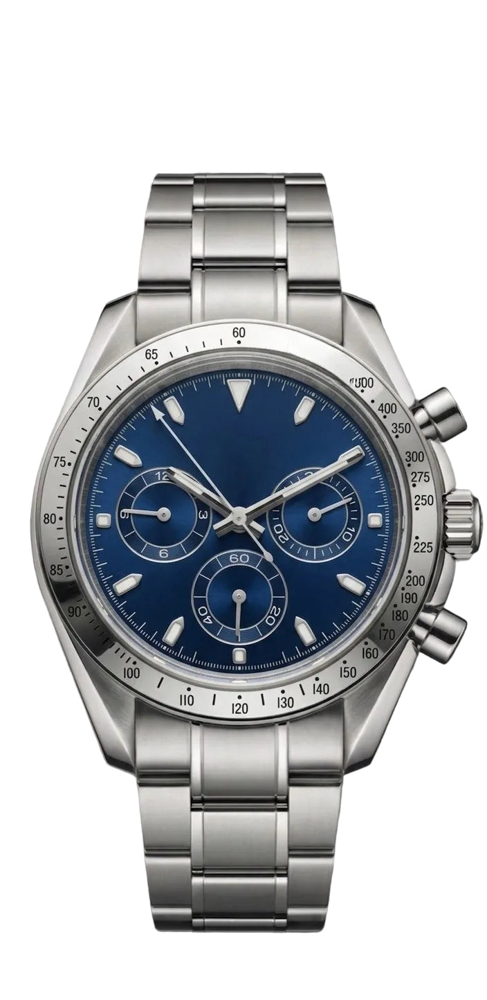Torvex Silver Steel Blue Dial