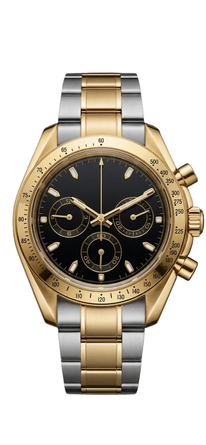 Torvex Two Tone Steel Black Dial