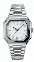 Montier Silver Steel White Dial