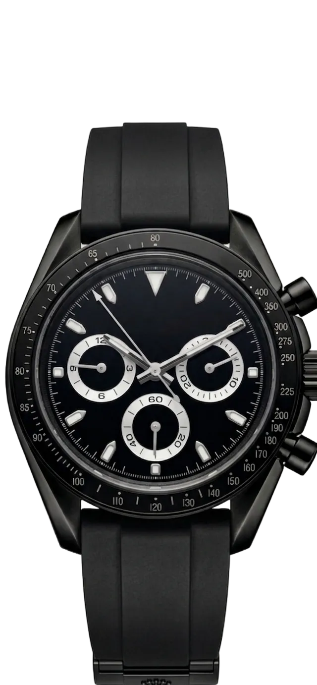 Torvex Black Steel Black Dial