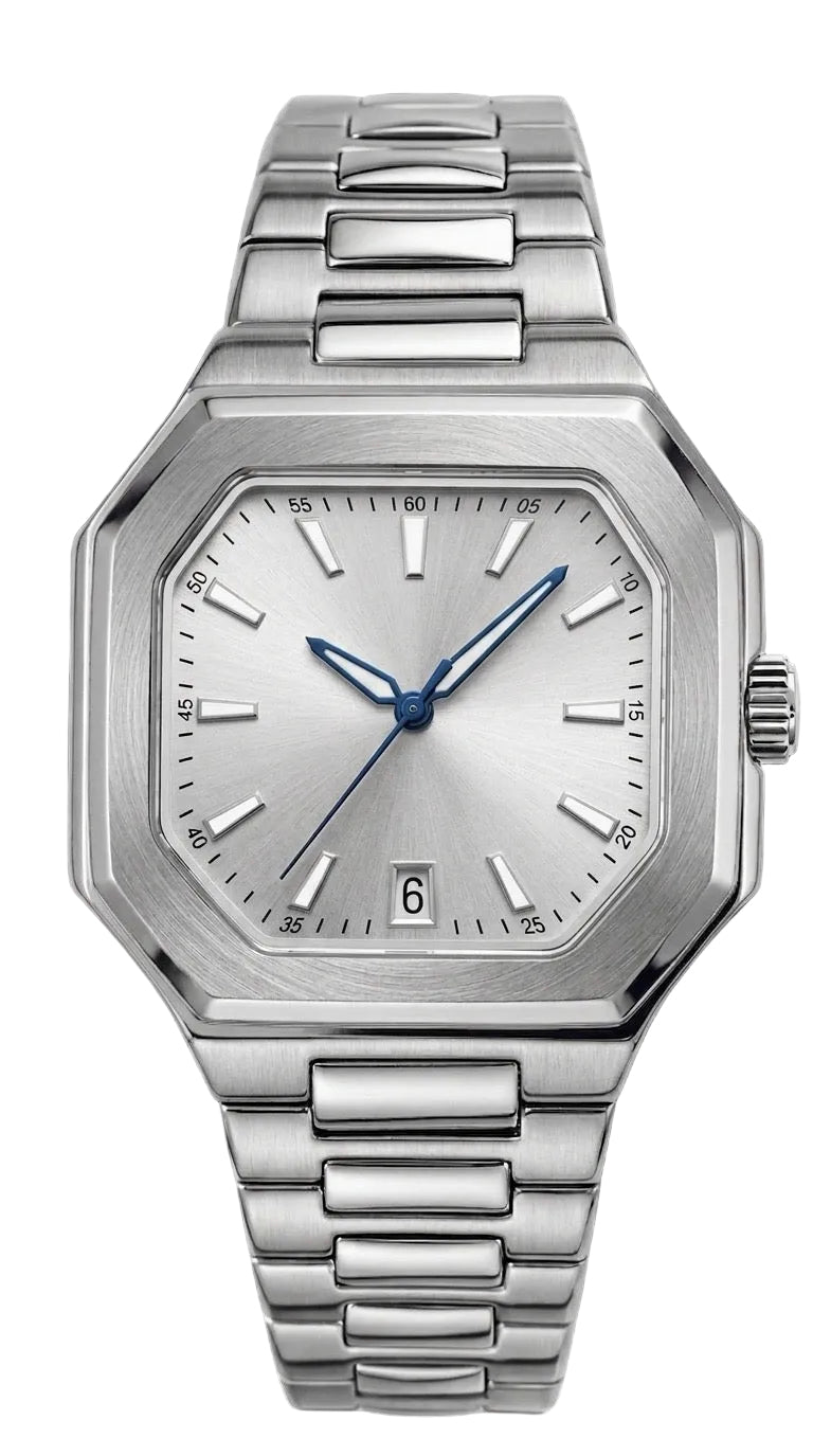 Montier Silver Steel Silver Dial